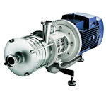 Contra Single and multi stage, end suction sanitary pumps supplied by Butt's Pumps and Motors.