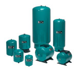 Pressure tanks - Diaphragm and bladder tanks supplied by Butt's Pumps and Motors Ltd. 